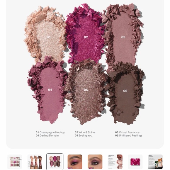 Morphe Love Byte Eyeshadow Palette - Pink, Gold, and Brown Hues - Picture 2 of 6